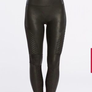 SPANX Motto Faux Leather Leggings
